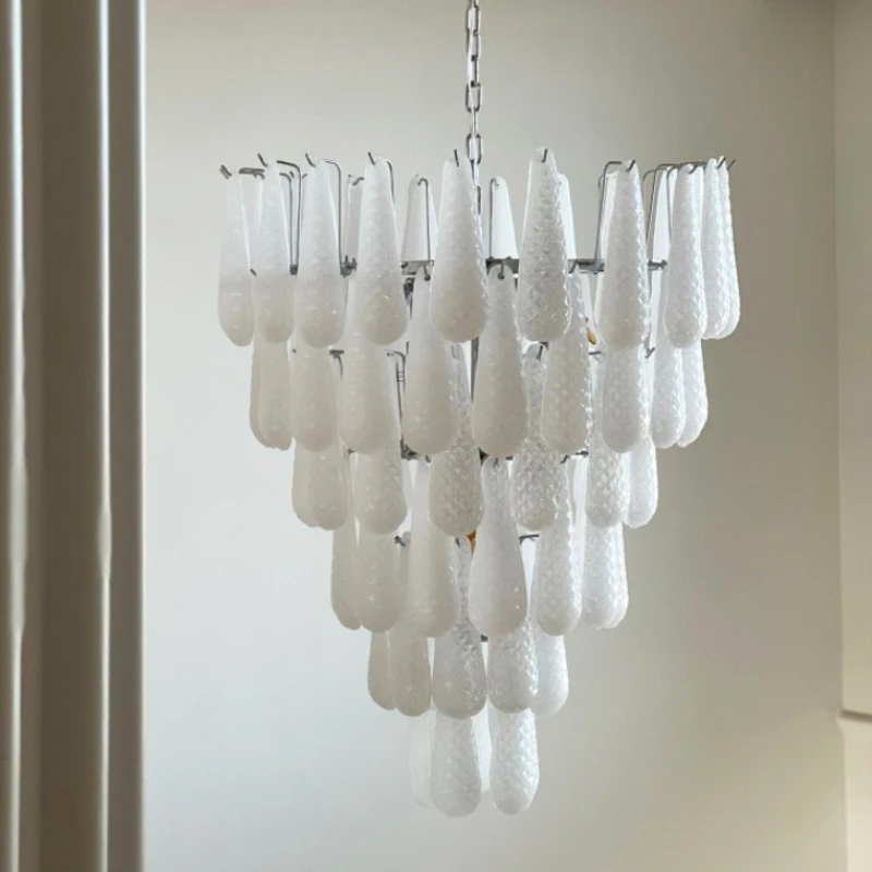 

Постмодернистские стеклянные потолочные люстры с несколькими головками, светодиодные фонари, вилла, лестница, столовая, дуплекс, квартира, Woonkamer, кофейня