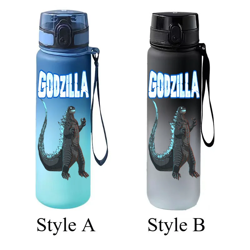 650ML Godzilla Monster Gradient Water Bottle Flip Cap Portable Large Capacity Sports Water Cup Gift - view 5