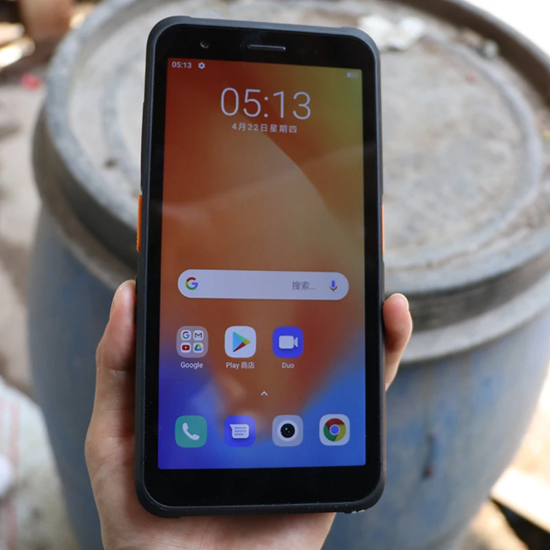 Dispositivo industrial inalámbrico del lector Rfid del escáner del código de barras del PDA Android 10 1D 2D QR resistente