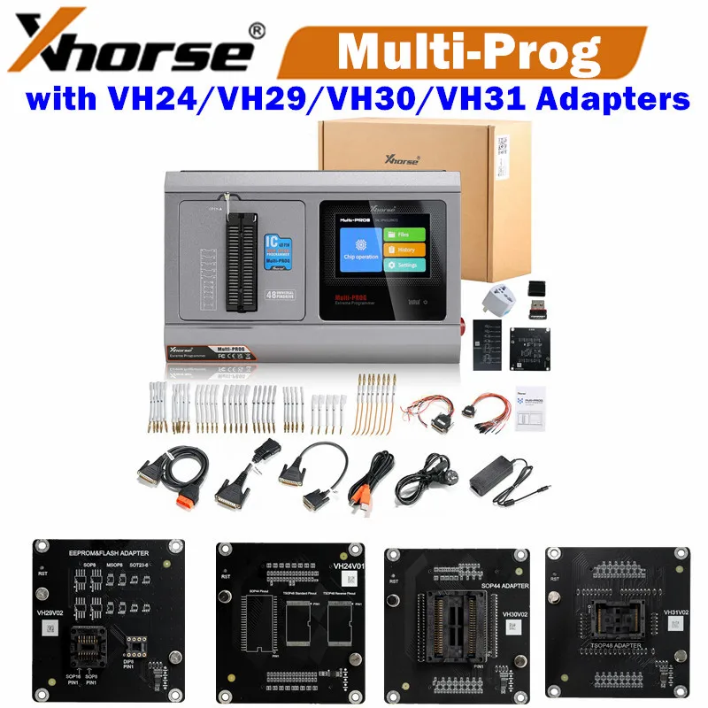 Xhorse Multi-Prog MultiProg Programmer Update Version of VVDI Prog + Multi PROG Exclusive Adapters VH24 VH29 VH30 VH31 Adapters