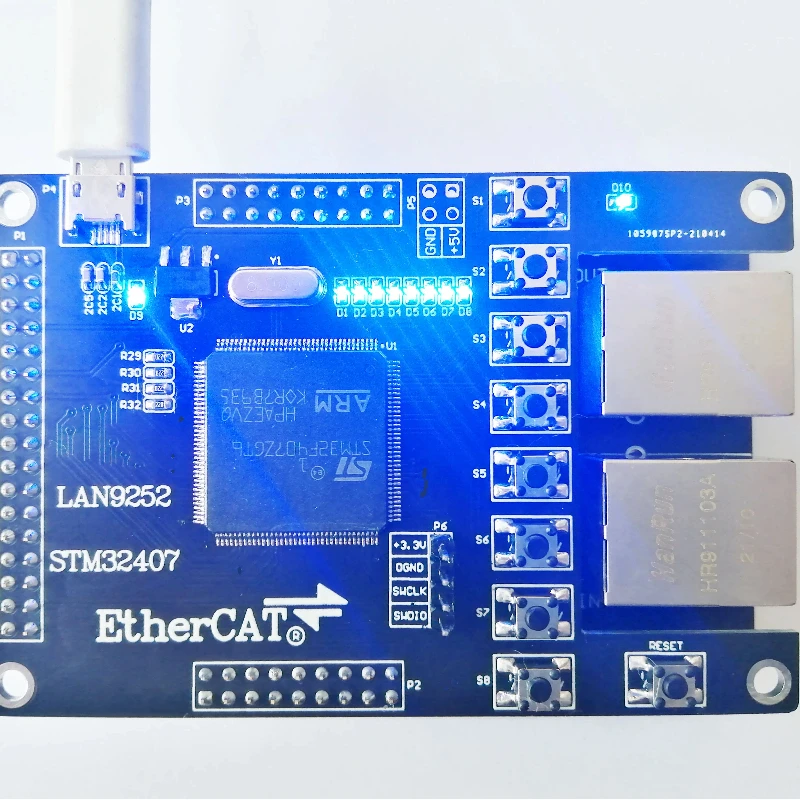 LAN9252 LAN9252 Slave LAN9252 Development Board EtherCAT Slave 16IO CIA402