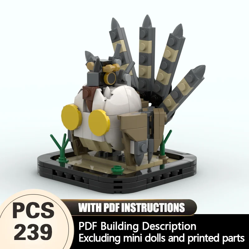 

Creators Animal Series Model MOC Building Bricks Floating Black Hawk Modular Technology Gifts Holiday Assemble Children Toy Suit