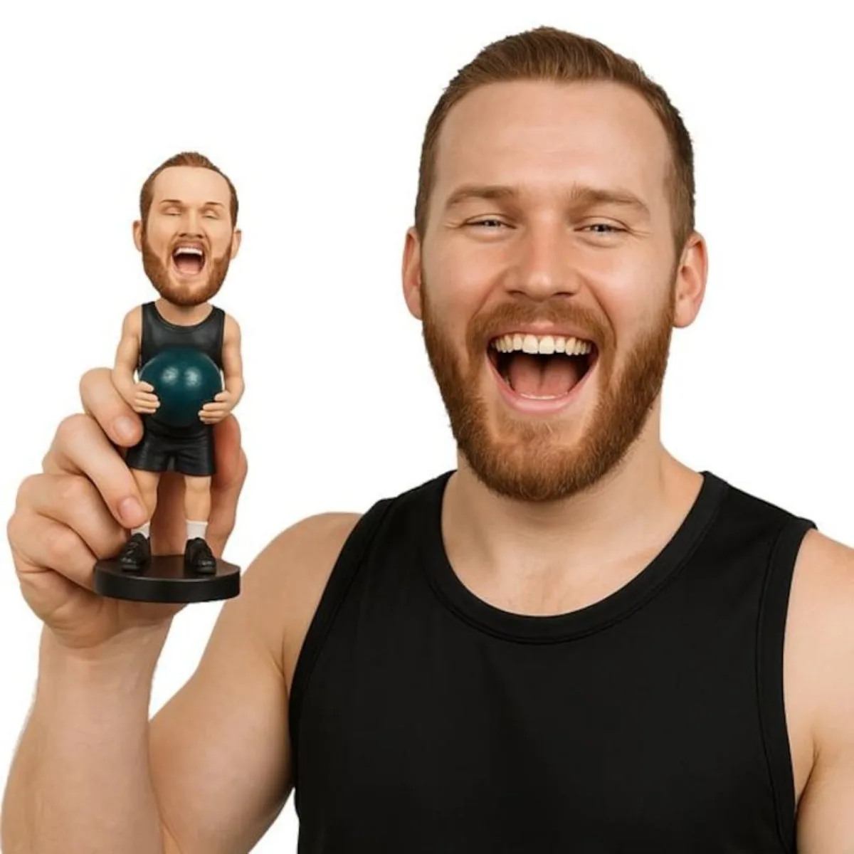 

Персонализированная фигурка-бобблхед из фотографии, ручная работа, 3D-сувенир из глины, подарок для него/нее на день рождения/годовщину, ручная работа