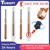 For Creality K2 Plus 3D Printer 0.2/0.4/0.6/0.8mm Quick-Swap Nozzles Kit Hardened Steel Metal Nozzle For 3D Printer Accessorie
