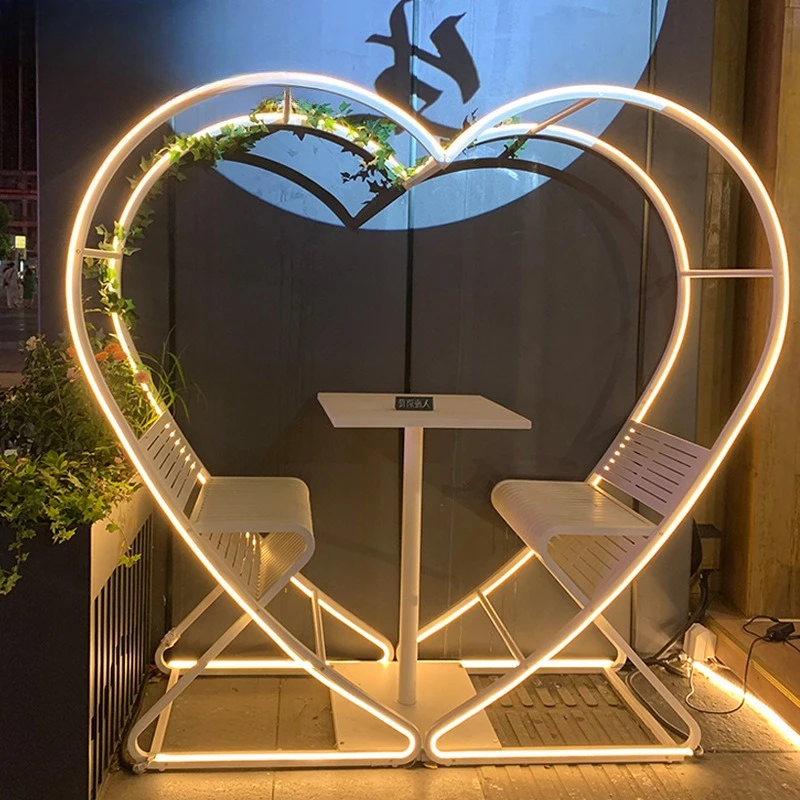 Swing chair photo bird's nest outdoor wedding dress shooting props attractions homestay love bar tables and chairs