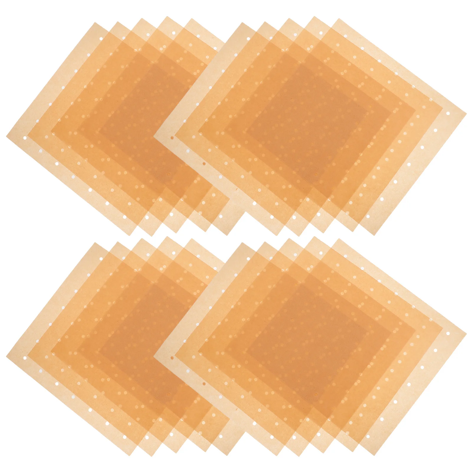 

100Pcs Air Fryer Paper Liners Non-Stick Parchment Sheets 30x28cm Heat Resistant Disposable Baking Paper for Airfryer Oven