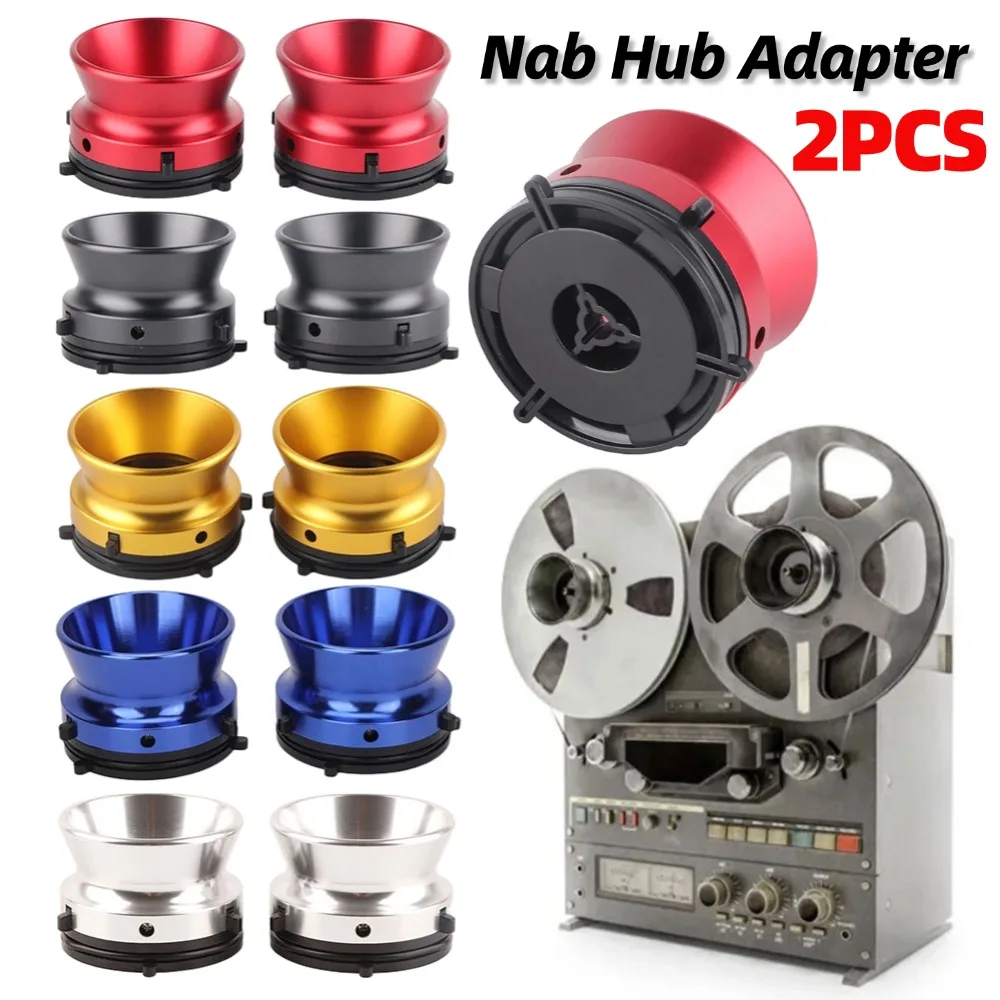 2 قطعة مصقول NAB مهايئ توزيع 10 بوصة فتاحة العالمي بكرة إلى بكرة الشريط ل Studer ReVox ل Akai لملحقات مسجل الشاي