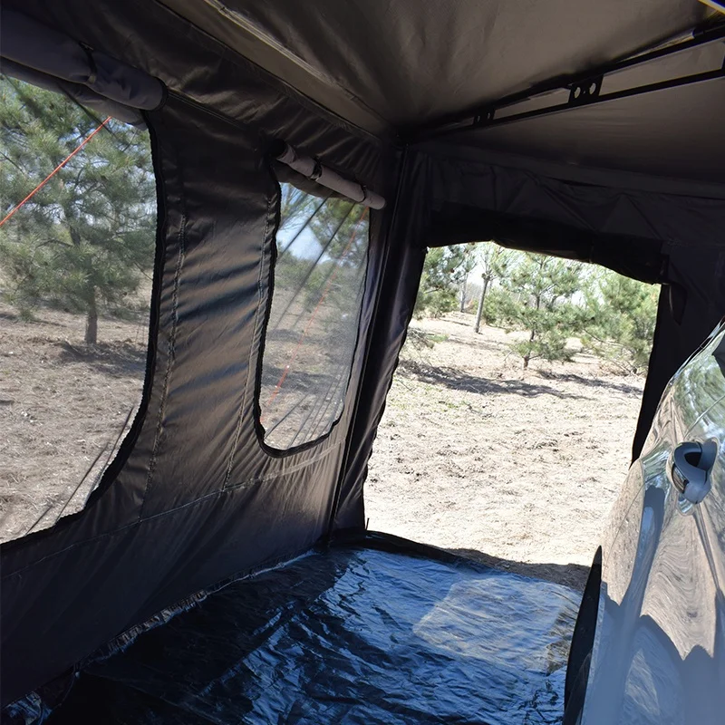 خيمة مظلة سيارة مقاومة للماء 4WD Foxwing 270 درجة مظلة كبيرة قائمة بذاتها ممتدة مع جدار جانبي #6