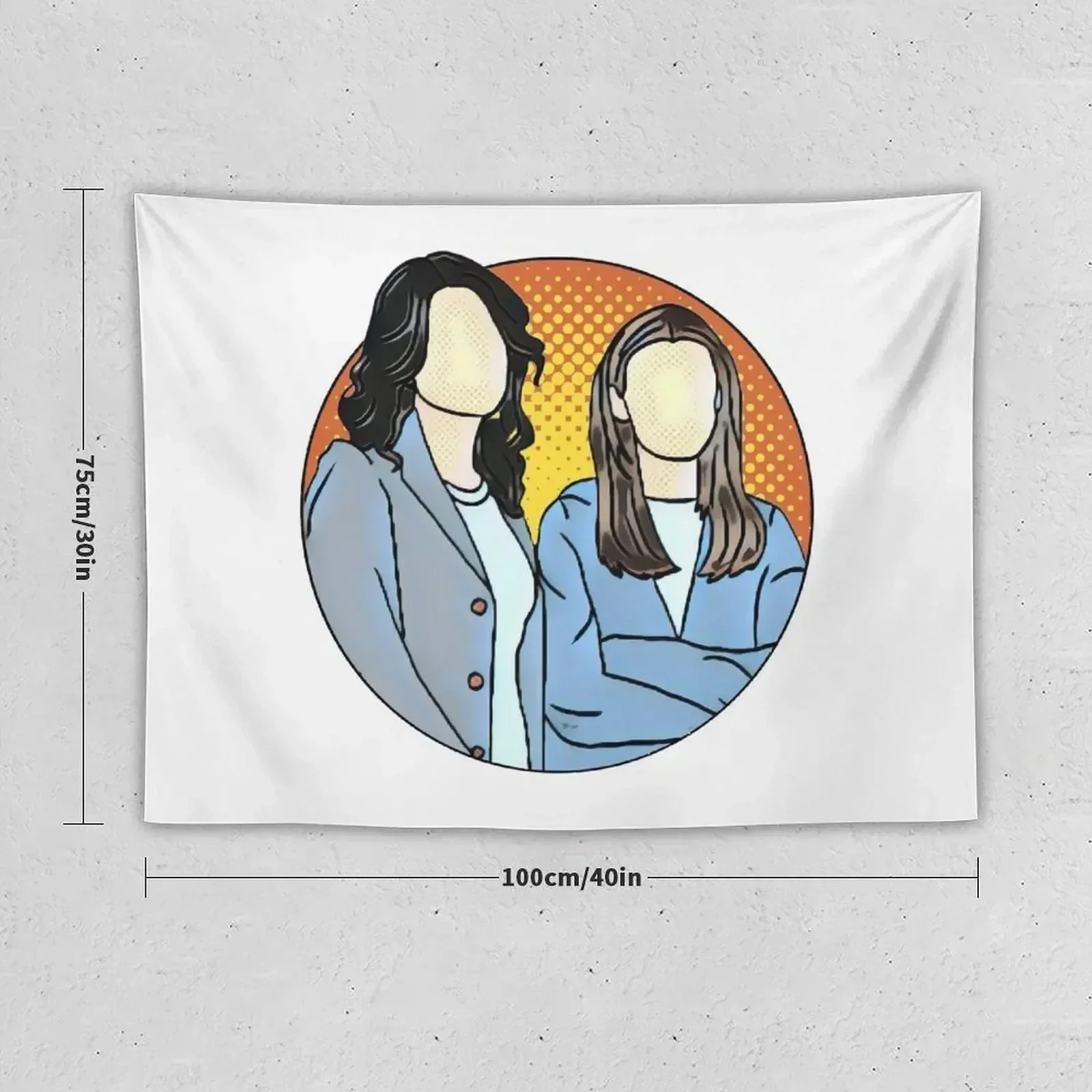 The Girls - Mother and Daughter - When You Lead I Will Follow Tapestry Wall Tapestries Wall Coverings Home Decoration Tapestry