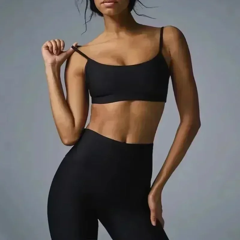 LO اليوغا الرياضة الصدرية يغطي الرجل مجموعة المرأة مغرفة الرقبة الملابس الداخلية مفتوحة الظهر اليوغا الصدرية رياضة الجري المحاصيل القمم عالية الخصر طماق