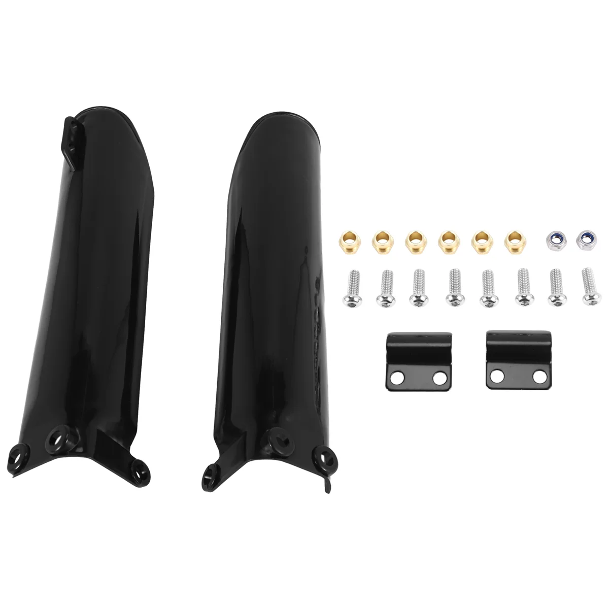 AT77 1Pair Motorcycle Front Fork Absorber Protector Covers Plastic Guards for 110Cc 125Cc 140Cc 150C 160Cc Dirt Bike Pit Bike