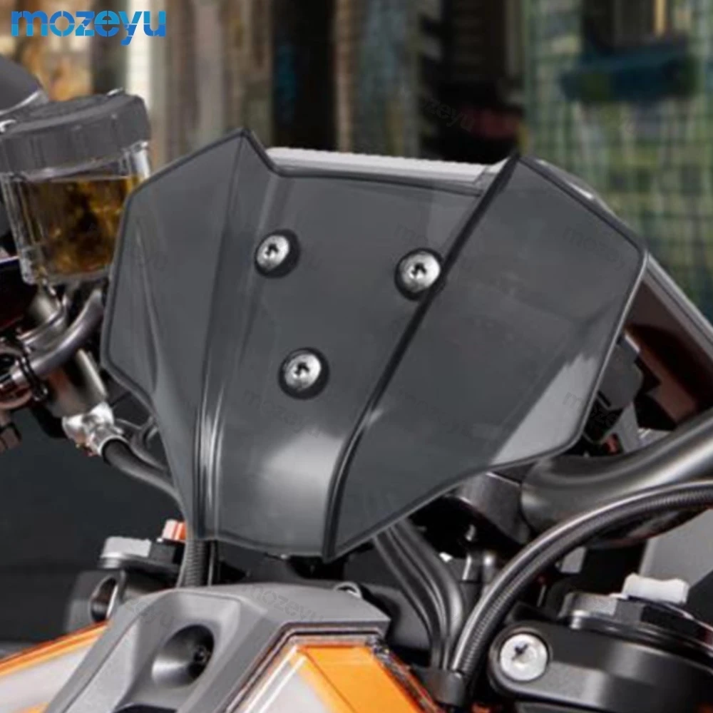 

For 390 Duke 250 Duke 250 Duke 125 390 Duke 2024-2026 Motorcycle Windshield Flyscreen Front Wind Deflector Shield Screen Airflow