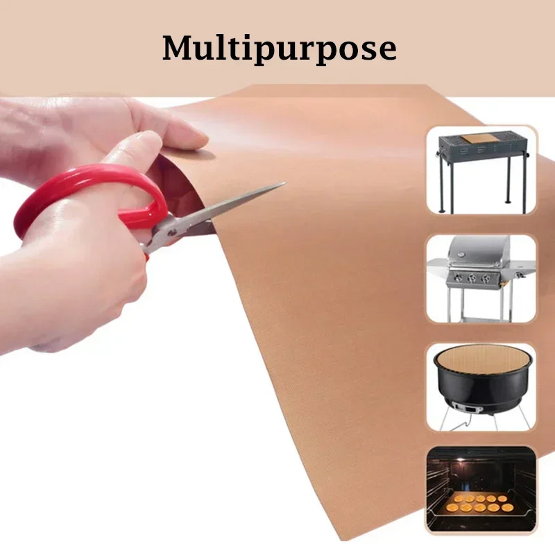 3Pcs 30*40cm Resuable Resistant Oven Liner Sheet Oil-Proof Paper Pad Washable BBQ Baking Mat Macaron Cookie Kitchen Baking Tools