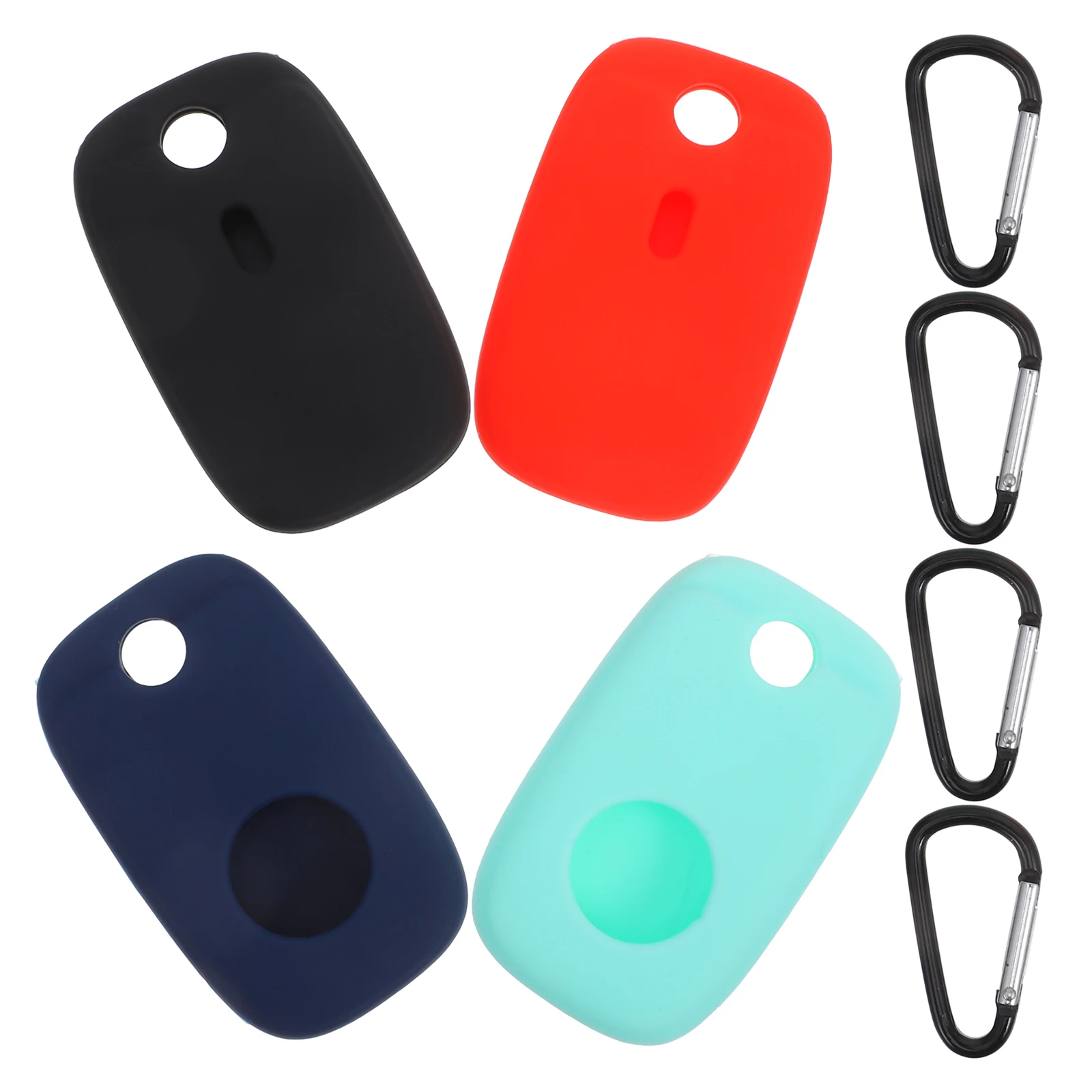 

4pcs Tracker Silicone Case For Trackers Silicone Case for Tile Pro 2022 Black Red Navy Mint Smart Accessory Dust Proof