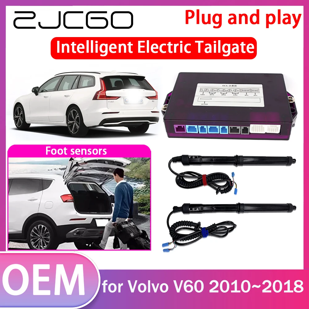 

ZJCGO Electric Tailgate Lift Drive Trunk Opening Tail Gate Lift Soft Close for Volvo V60 2010~2018