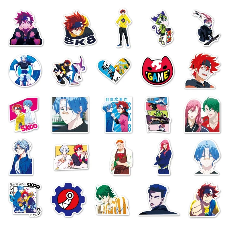 50/30/10PCS REKI Hasegawa Ranga Popular Anime Secondary Peripheral Graffiti Tablet Skateboard Decoration Waterproof Sticker