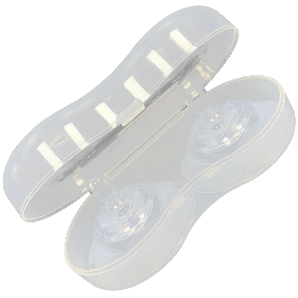 

Nipple Shields Breastfeeding Cover Double Layer Shells Newborn Pads Silicone Protector Guard Sucker Lifelike Design