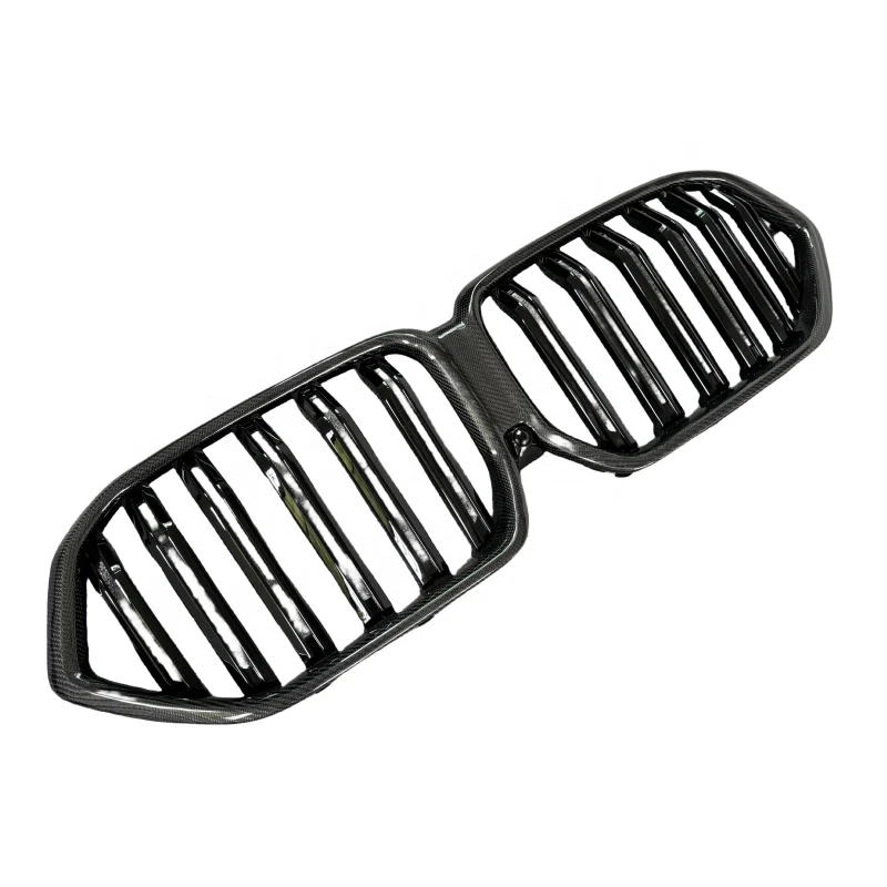 

For X6M F96 Front Grille Carbon Fiber LD Style Front Bumper Kidney Center Mesh Grill Grille