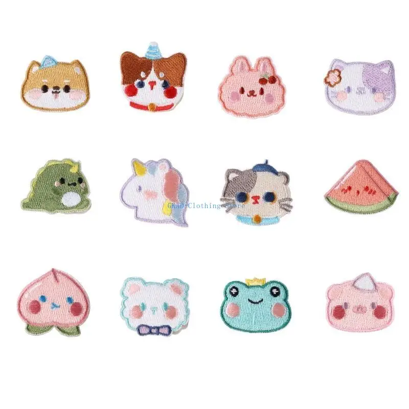 

N0PE тематические патчи с героями мультфильмов, наклейки, клейкая тканевая заплатка для ремонта рюкзаков, шапок и одежды для 12