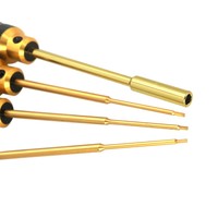 4pcs/set Titanium Plating 1.27/1.3/1.5/m4 Hexagon Screwdriver Screw Driver Tool Kit For Rc Model Car 1/24 Axial Scx24 90081 C10