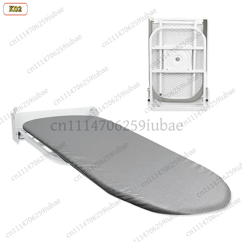 180° Foldable & Rotating Wall-Mounted Ironing Board, Space Saver Wardrobe Storage Rack