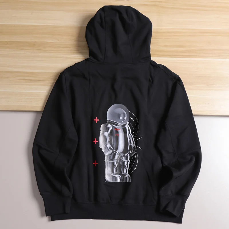 Thened Fce هوديي البلوز الرجال عارضة Sle طباعة نمط دافئ Faionable العلوي الخريف الحديثة الرياح مستقيم الساق #4