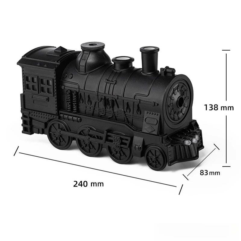 Retro Style Desktop Aromatherapy Machine Smoke Ring Small Train Design Air Humidifier Dual Spray Heavy Fog Fragrance Gift - view 5