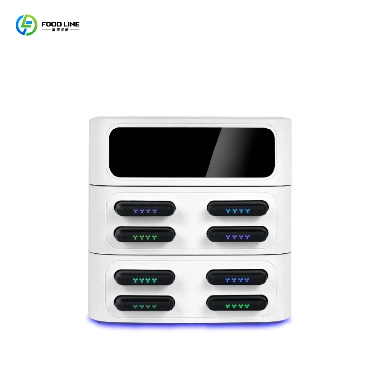 OEM 8-Slot Sharing Rental Ultra Slim ABS Material Power Bank Docking Station with 60W Output Quick Charge & Portable Design