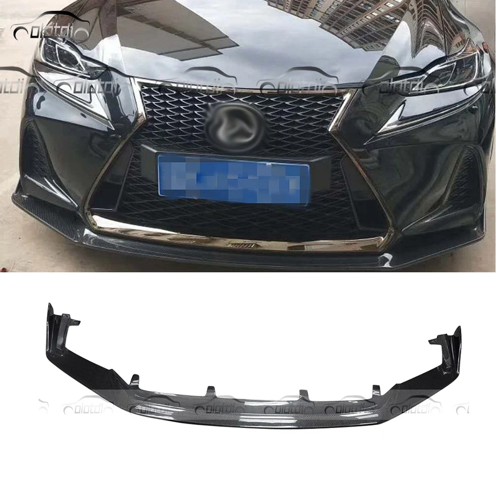 

Carbon Fiber Front Bumper Lip Chin Spoiler Side Winglet Splitter for Lexus IS F Sport 2017-2019