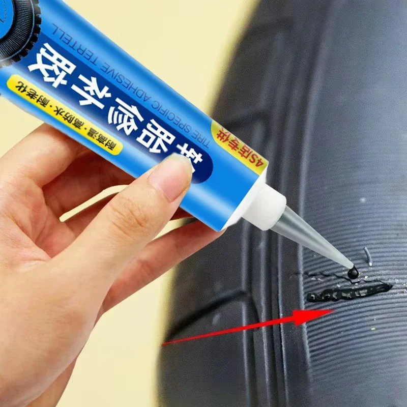 Black Tyre Repair Instant Liquid Strong Rubber Glues Wear-resistant Rubber Non-corrosive Adhesive Glue Car Instant Tools