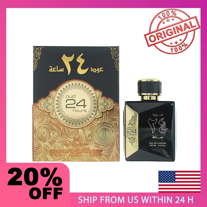 

Ard Al Zaafaran Oud 24 Hours Arab Brand Perfume Eau De Parfum Genuine Sandalwood Orange 100 Milliliters