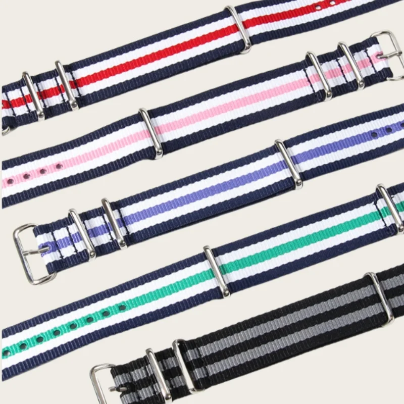 Nylon Watch Strap For Daniel Wellington Tissot Rolex Water Ghost Citizen Seiko Watchband 18mm 20mm 22mm Wristband Bracelet view 2