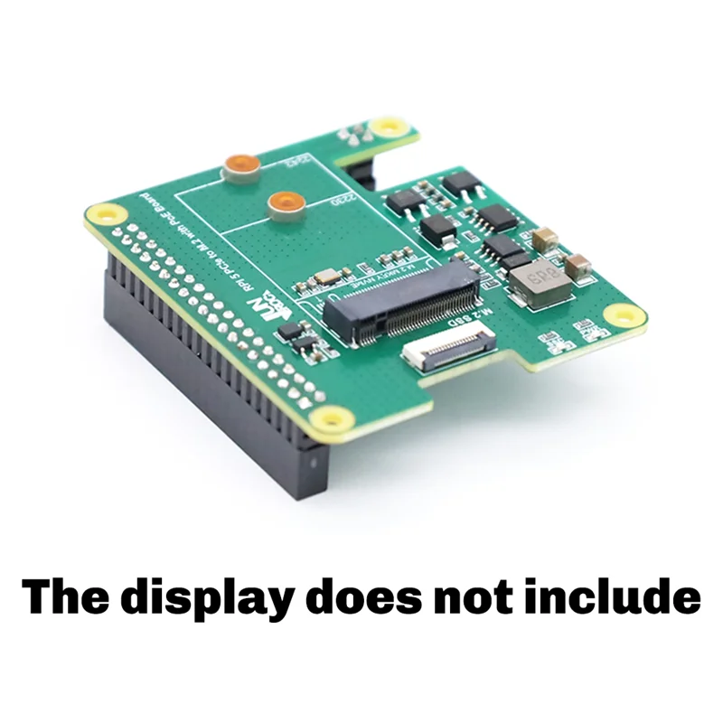 For Raspberry Pi 5 Pcie To M.2 Interface With Poe Ethernet Power Supply Expansion Board Nvme Protocol HAT+