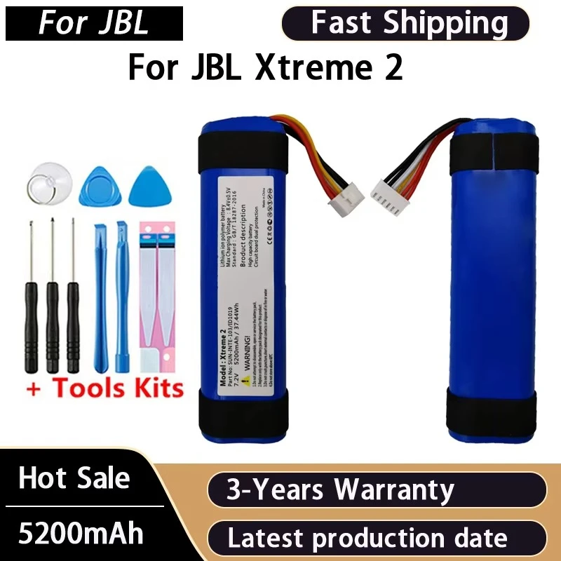 5200mah Wireless Bluetooth Speaker battery for JBL xtreme2 2nd Player xtreme3 Xtreme 2 3 Batteries Batterij+Tools Fast Shipping