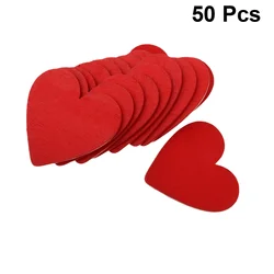 50 pz 3cm rosso amore a forma di cuore fette di legno accessorio artigianale pezzi di legno ornamento ritagli di legno matrimonio materiale fai da te in legno