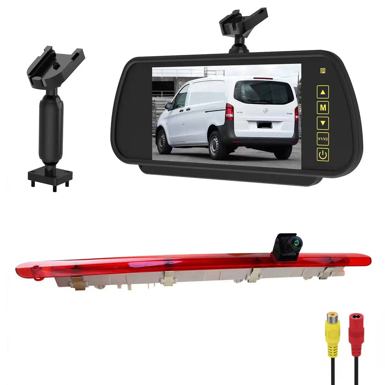 

High Level Brake Light Rear View Camera for Mercedes Benz Vito W447 (Tailgate Lift Only) with Rear View Mirror Monitor