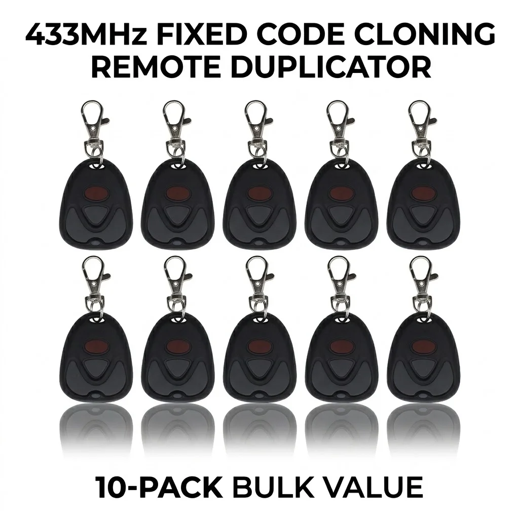

1/2/3/5/10pcs Clone 433.92MHz Fixed Code Garage Gate Remote Duplicator Door Opener Key Fob