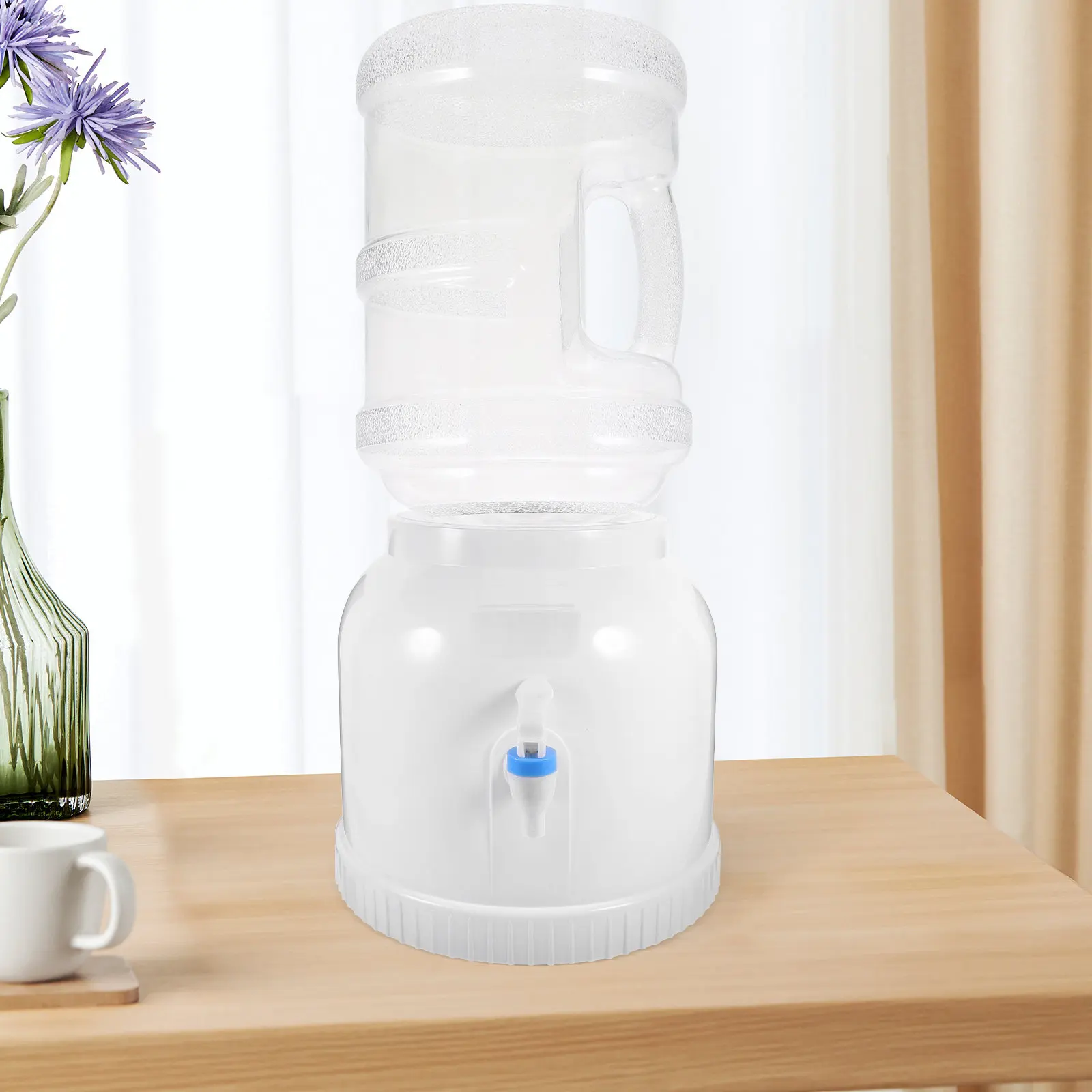 

Countertop Water Dispenser Stand Strong Plastic Water Jug Rack for 5L 4.5L Bottle Office Home Desk Use Compact Design with Spout