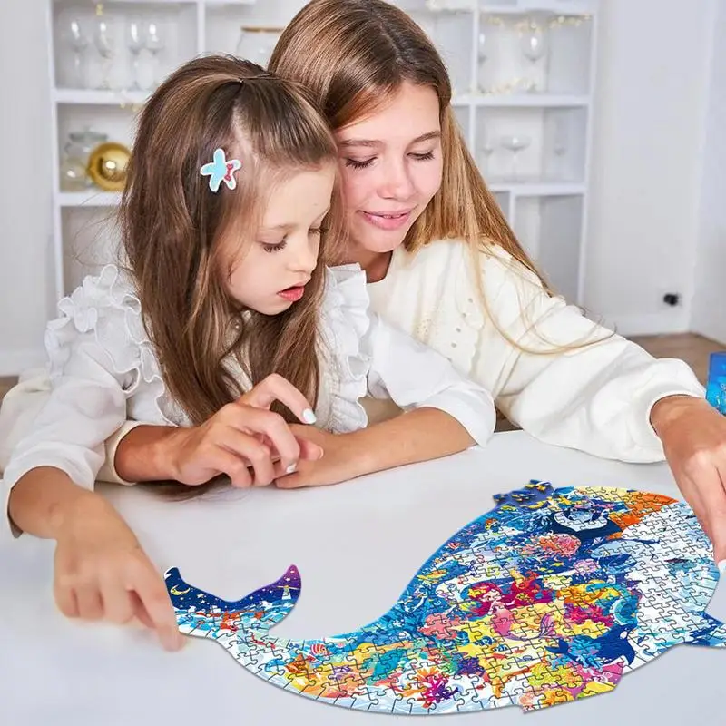 Puzzle dla dzieci Kolorowy papier w kształcie zwierząt Puzzle dla dzieci Dekoracyjna rozrywka Puzzle edukacyjne Zabawki Wczesne