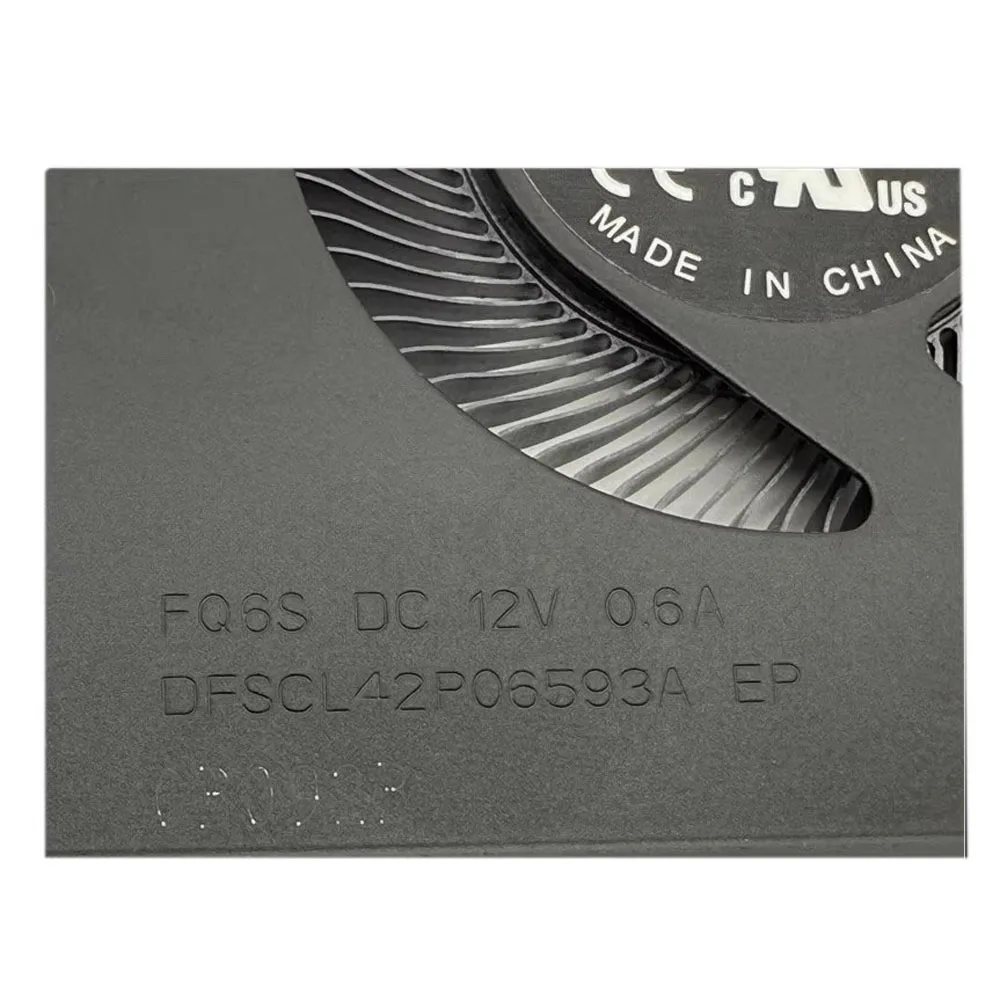 

Laptop CPU GPU FAN For DFSCL42P06593A-FQ6S DFSCL42P06593A EP FQ6S DFSCL42P16593A-FQ6R DFSCL42P16593A EP FQ6R 4PIN DC 12V 0.6A Ne