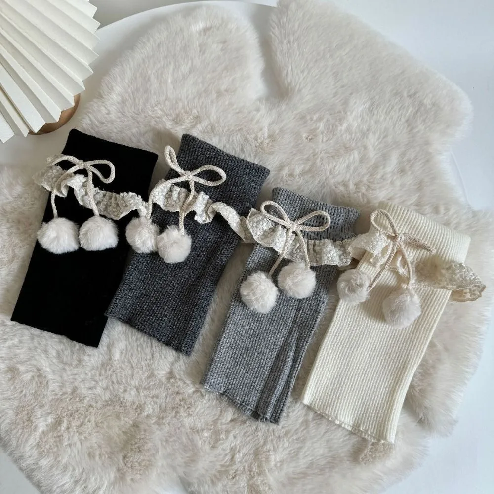 

Kawaii высокоэластичные носки в стиле Лолиты, вязаные гетры с бантом и бантом, милый стиль, чехол для ног, мода для девочек