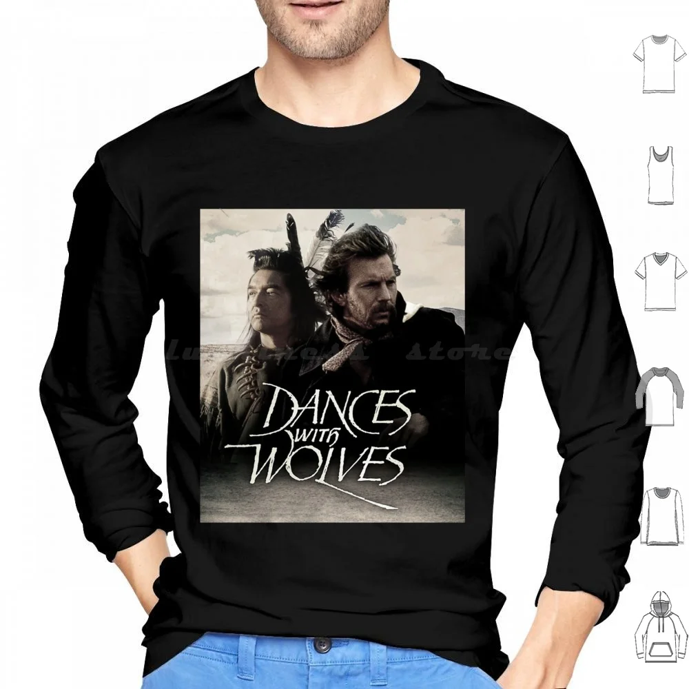 Dances With Wolves Classic Hoodies Long Sleeve Dances With Wolves Wolves Kevin Costner Wolf Movie Animals Animal Dance