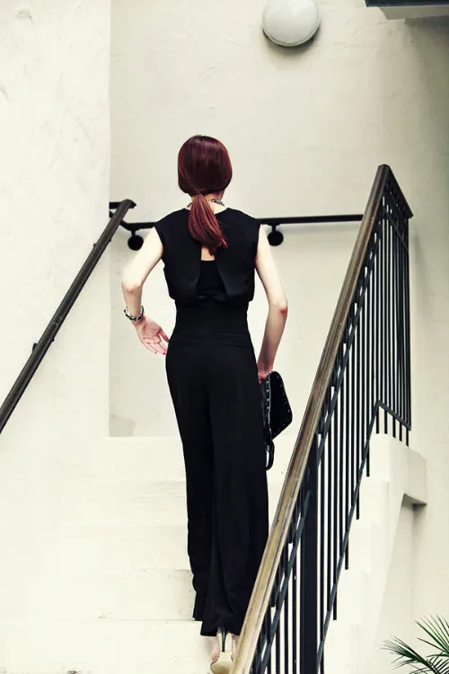 Damskie letnie spodnie z wysokim stanem i szerokimi nogawkami, eleganckie, do pracy, z poliestru...