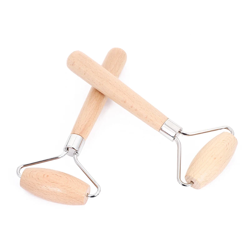 Gua Sha Face Massager Wooden Roller Thorn Massage Wooden Handle For Facial Gouache Skin Lifting Body Slimming Skin Care Tools