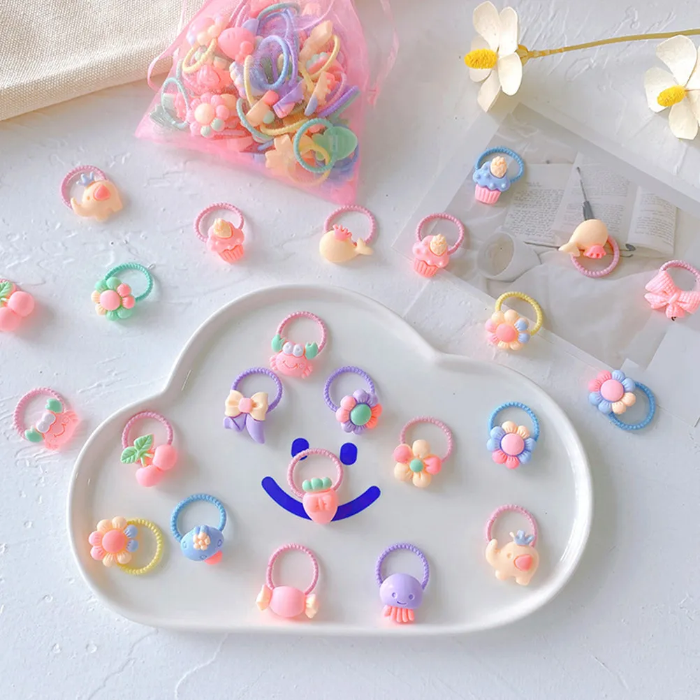 40 Pcs Hair Scrunchies for Ties Daily Life Accessories Ponytail Holders