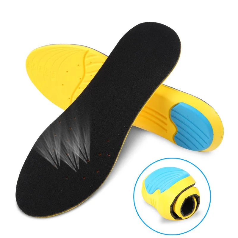 Sports Insoles For Sneaker School Shoe Pad Sole Inserts Arch Support Deodorant Insole Plantillas Para Los Pies Gel Cushion