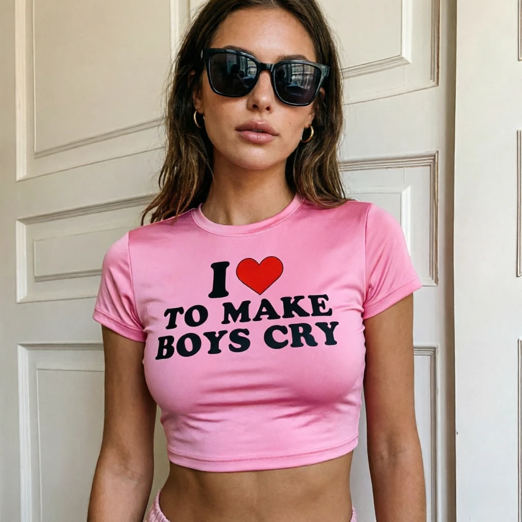 I Love To Make Boys Cry Grafik – Baby Y2K Clothing Bewertung und Preis