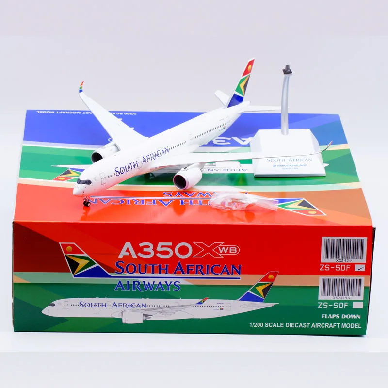 

XX2429 Alloy Collectible Plane Gift JC Wings 1:200 South African "StarAlliance" Airbus A350-900XWB Diecast Aircraft Model ZS-SDF