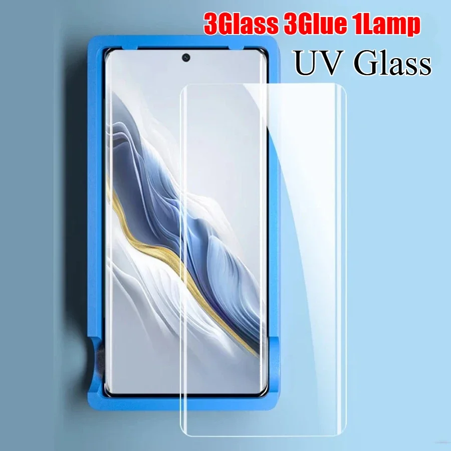 

UV Tempered Glass for Honor Magic6 Pro HD Privacy Screen Protectors For Magic 6 Magic6Pro Full Glue Protective Film