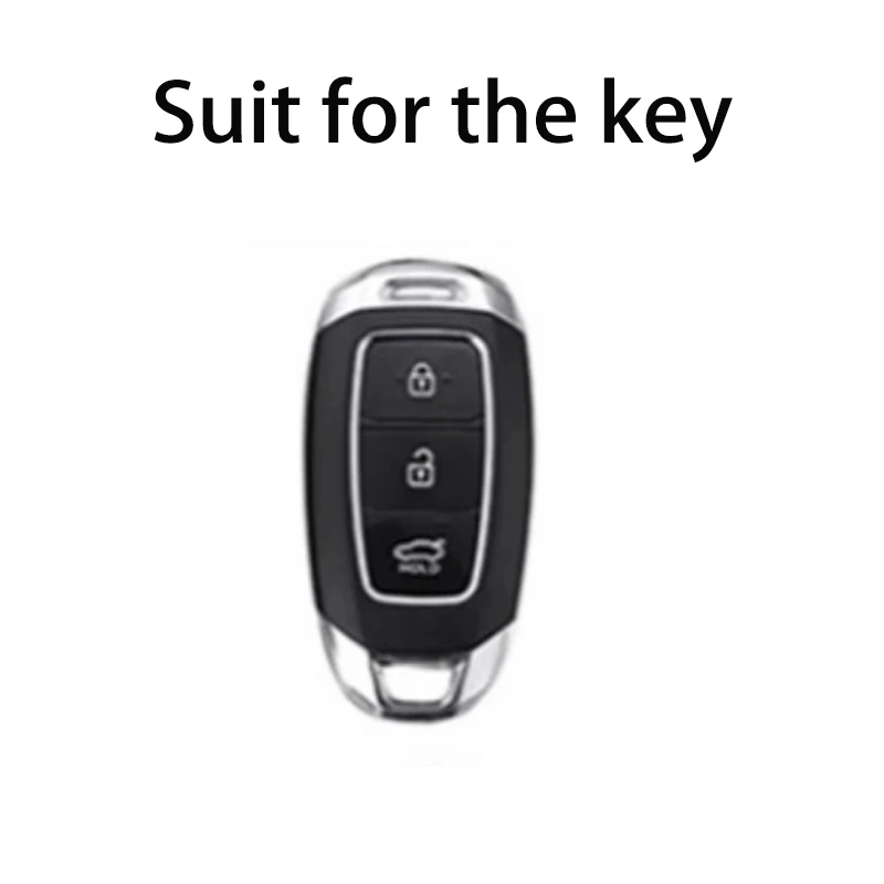 Cartoon For Hyundai Kona Santa Fe Veloster Venue Palisade Grandeur Elantra GT I30 Ix35 Encino 3 Button Remote Car Key Case Cover